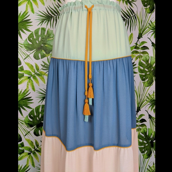 Loft Boho 3 Panelled Maxi Skirt (Size: X-Small) - Picture 3 of 11
